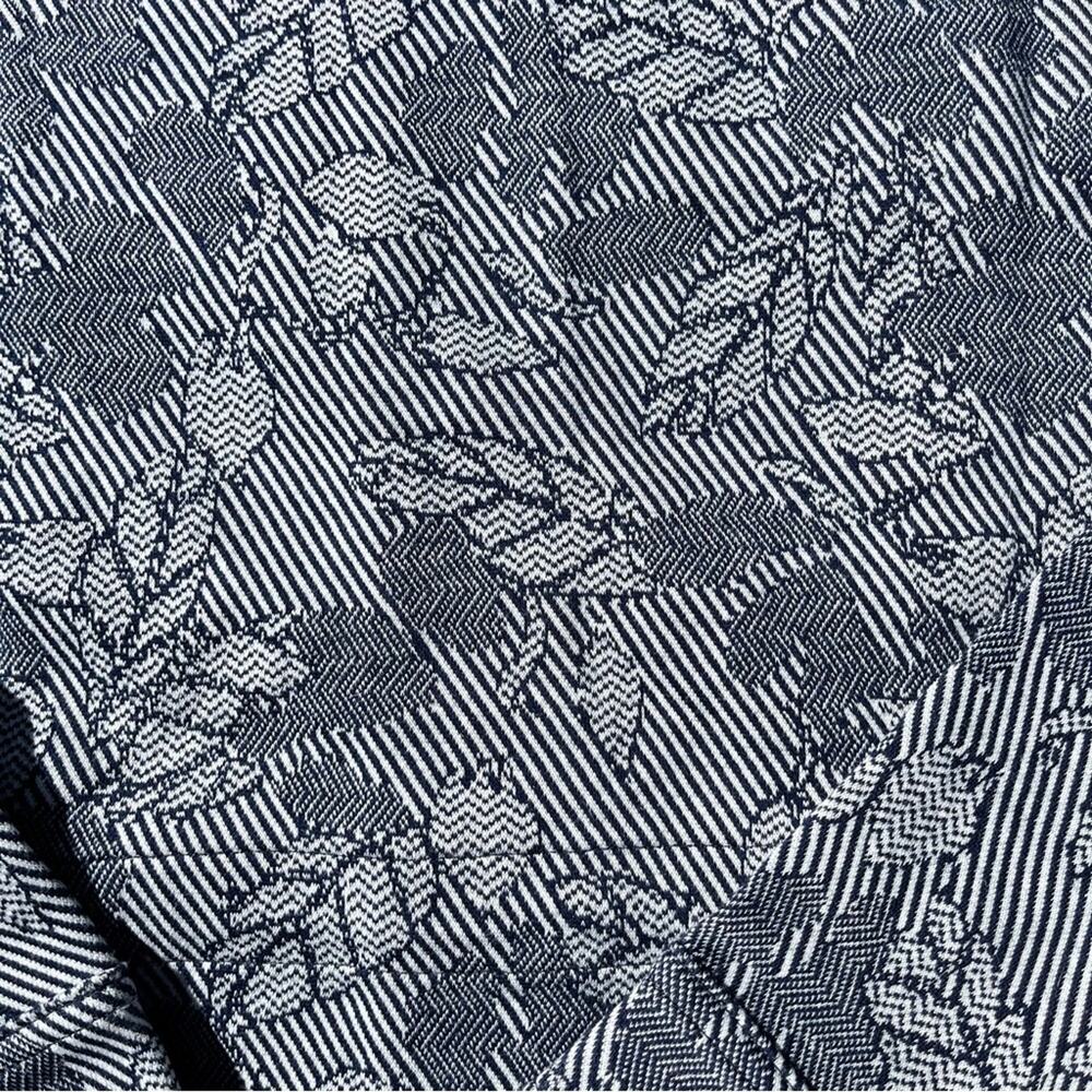 Lands’ End Blue Patterned Knit Shacket Lightweigh… - image 8